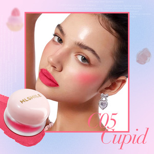 Crayon à lèvres Jelly <span class=keywords><strong>Blush</strong></span> Facile à appliquer Brillant à lèvres en satin mat brillant et mascara de couleur Produit à usage multiple - Product Image 2