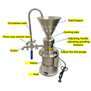 Máy xay bơ đậu phộng, máy xay tahini, máy nghiền keo ướt/máy xay thực phẩm, máy xay tương ớt, cà chua, đậu đỏ - Product Image 2