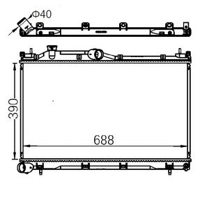 45111SJ000 SU3010667 para Subaru Forester 2019 hasta 2024 2.5L núcleo de aluminio tanque de plástico radiador de refrigeración del motor radiador de agua - Product Image 4