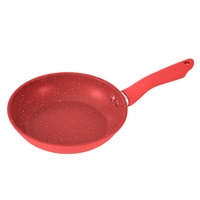 Poêle à frire en aluminium forgé avec revêtement en granit, sans PTFE ni PFAS, 22x4 cm, avec poignée en bakélite, pour la cuisine à domicile