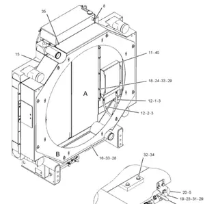 卡特彼勒C27 C32发电机散热器的3461097散热器