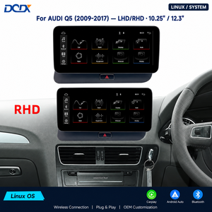 Sistema Inteligente con Pantalla Táctil para Auto, Reproductor de Video, Radio para Auto con Carplay Inalámbrico Linux y Android Auto para Audi Q5 8r 2009-2016 - Product Image 1