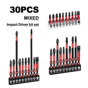 Brocas para Atornillador de Muebles de Acero S2 de Alto Torque, en Existencia en Almacén de EE. UU., PH2 D2-PH2, 30 Piezas/Juego, Tamaños de 50 mm/75 mm/150 mm, DIY OEM/ODM - Product Image 2