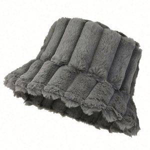 Sombrero de Pescador Cálido y Afelpado con Patrón a Cuadros para Mujer, Gorro de Invierno de Peluche, Venta al por Mayor en Stock - Product Image 6