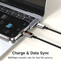 Kabel Pengisian Daya Cepat Dual Type-C PD100W AI Auto Power-Off Grosir 2026 Terbaru untuk Ponsel, Tablet, dan Konsol Game