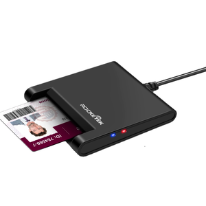in stock rocketek credit usb smart card reader contact id sim chip atm card writer