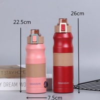 Marche militaire entraînement militaire ventilateur isolation Pot extérieur grande capacité pratique 304 acier inoxydable sport tasse à eau