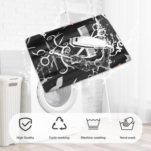 Capa de <span class=keywords><strong>peluquería</strong></span> con estampado personalizado de fábrica, capa de <span class=keywords><strong>peluquería</strong></span> con logotipo personalizado, bata de <span class=keywords><strong>peluquería</strong></span> con delantal, capas de <span class=keywords><strong>peluquería</strong></span> - Product Image 4