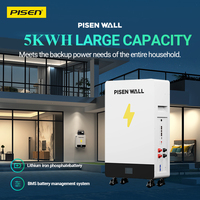 Système d'énergie solaire PISEN 10 kVA avec batterie, générateur électrique solaire 5 kW, système hybride complet pour la maison