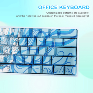 Tùy Chỉnh Mát Màu Xanh Rồng Hình Ảnh Keycaps Nặng 61-Key Có Dây Cơ Khí RGB Backlit Nhôm Kim Loại Từ Chuyển Đổi Chơi Game <span class=keywords><strong>ODM</strong></span> - Product Image 3
