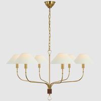 Suspension LED linéaire moderne en laiton Yihao, hauteur réglable, pour îlot de cuisine, bureau à domicile ou comme lustre