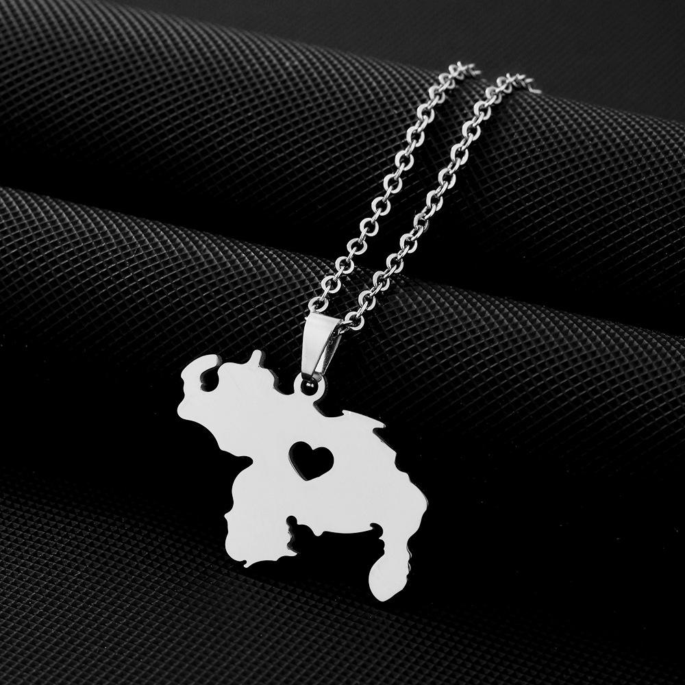 สร้อยคอแผนที่เวเนซูล่าเหล็ก