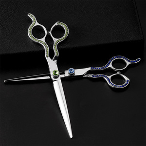 Tesoura para aliciamento de animais, tesoura para aliciamento de cachorro de estimação 440c, com alça ergonômica - Product Image 6