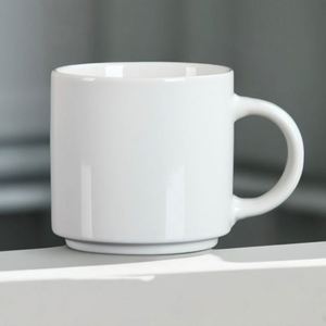 Design Custom Blank Ceramic <b>Coffee</b> Mug Double Wall 12 oz White Mug with Handle <b>Printed</b> Custom logo Mug - Product Image 2