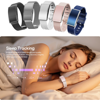 Pulseras Inteligentes JCVital V5, OEM ODM, Pulsera de Diseño, Monitor de Ritmo Cardíaco, Registro de Presión Arterial, Datos Históricos del Sueño
