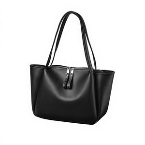 Nouveau sac fourre-tout pour femme, grande capacité, en PU souple, fermeture à glissière, sac à bandoulière, toutes saisons - Product Image 1