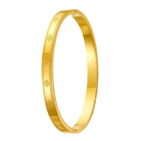 Bracelet à fermoir tendance en acier inoxydable 18K, style euro-américain, durable et à la mode