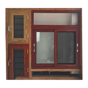 KDSBuilding Simple Design Aluminum Double Glazed Frame low Cost Glass Aluminum Sliding Window