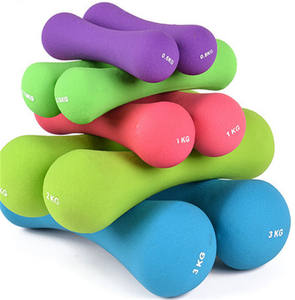 Juego de mancuernas con revestimiento de neopreno de 7kg personalizado Lady Hex Heart Bone en forma de mancuerna para Mujeres Hombres brazo Pilates juego de mancuernas - Product Image 5