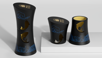 Boîte cadeau en cuir PU pour parfum avec un nouveau style de boîte cadeau en PU pour l'emballage de parfum