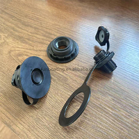 Valve d'air soufflable Boston à fond plat en TPU avec jupe de protection pour tente gonflable et chambre à oxygène en TPU