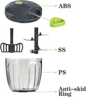 Fruit- en groentesnijder Babyvoedingsblender Processor Snelle blender Groente-knoflookmolen Handmatige keukenhulpjes