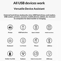 Extensor USB Tipo-C, Hub Divisor de 3 Puertos para Computadora, Mini Hub USB, Hub USB de Alta Velocidad para Transferencia de Datos