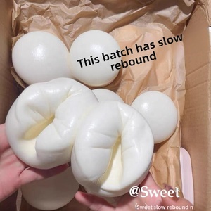 Jouet sensoriel anti-stress en silicone souple, forme gâteau au yaourt/pain, à récupération lente, matériau sûr, unisexe, cadeau d'anniversaire - Product Image 4