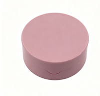 Palette de poudre compacte de luxe 4 couleurs en ABS avec miroir et petit pinceau, finition dorée brillante, pour fard à joues et fard à paupières, vente en gros