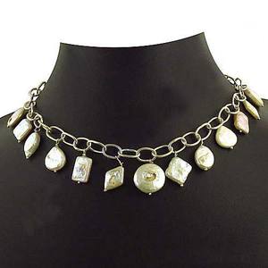 สร้อยคอมุกสีขาวน้ำจืดธรรมชาติ925เครื่องประดับเงินสเตอร์ลิงเครื่องประดับดีเทรนด์ล่าสุดขายดีดีไซน์แฟชั่น - Product Image 2