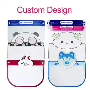 قناع وجه شفاف يُستخدم لمرة واحدة قناع وجه شفاف بجزء شفاف من النافذة واقي من الضباب قناع وجه شفاف للأطفال - Product Image 1