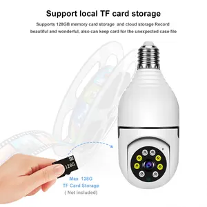 1080P V380 Pro App Network Auto Tracking Surveillance Wireless WIFI Security Camera Indoor Use CCTV Bulb Camera