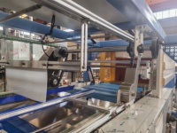 Machine d'emballage automatique pour bouteilles d'eau minérale en plastique, avec film rétractable pour petites boissons liquides
