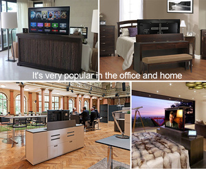 حامل تلفزيون أرضي ذكي قابل لتعديل الارتفاع بتحكم عن بعد ومحرك كهربائي للمنزل، الأكثر مبيعًا لعام 2025 - Product Image 4