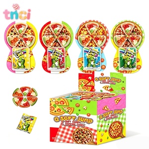 Gomitas <span class=keywords><strong>de</strong></span> Frutas Halal con Forma <span class=keywords><strong>de</strong></span> <span class=keywords><strong>Pizza</strong></span>, Dulces Suaves Novedosos para Niños, para Fiestas, Venta al por Mayor y Marca Privada OEM - Product Image 1