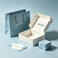 Boîte d'emballage personnalisée en or rose pour coffret cadeau de luxe, collection de soins de la peau et de beauté, envoi postal et expédition