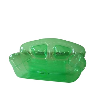 OEM/ODM PVC <b>Inflatable</b> Transparent <b>Sofa</b> 2 Person <b>Inflatable</b> Couch Blow up Chair - Product Image 2