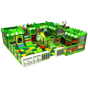 Aire de jeux intérieure avec toboggan double face, piscine à balles, ensemble complet pour enfants de 7 ans, équipements pour enfants, thème nature personnalisé - Product Image 4