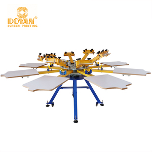 Macchina serigrafica rotativa <span class=keywords><strong>multi</strong></span> colore manuale a 8 colori a 8 stazioni octopus per la stampa di materiali piatti da Doyan - Product Image 3