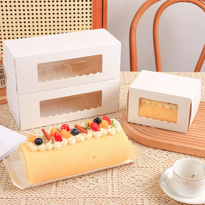 Wholesale Tall Corrugated Cardboard Cake Box with <b>Window</b> Folders Design Sturdy Disposable Food Packaging Box for Baking - Product Image 4