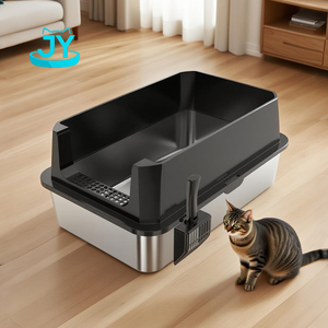 70*50*30 Cm Extra Grote Kattenbak Voor Grote Katten Xxxl Metalen Kattenbak Semi-Ingesloten Roestvrijstalen Kattenbak - Product Image 1