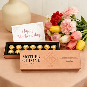 Drawer-style Gift <b>Box</b> for Mother's Day & Chocolate Packaging Simple Eco-friendly Paper <b>Box</b> Easy Pull-out Design - Product Image 1