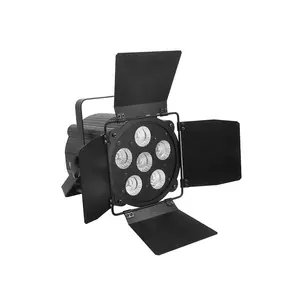 6x30W RGBWA 5 in1 LED COB Studio Par Light con porte da fienile per l'illuminazione del palcoscenico del teatro