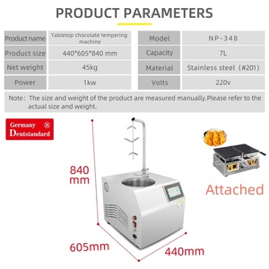 Machine à tempérer le <span class=keywords><strong>chocolat</strong></span> automatique à température constante pour atelier de transformation <span class=keywords><strong>du</strong></span> <span class=keywords><strong>chocolat</strong></span> - Product Image 3
