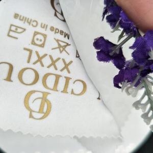 Etiquetas de transferencia de calor con logotipo de patrón grande personalizado de alta calidad, estampado de <span class=keywords><strong>plastisol</strong></span> de alta elasticidad para camisetas, diseño de precio de fábrica - Product Image 2