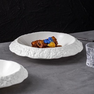 Fine Dining Rock Fashion Plaques en céramique Passe au lave-vaisselle pour fête et <span class=keywords><strong>restaurant</strong></span> Utiliser Assiette à soupe pour pâtes du chef Fournisseur fiable - Product Image 2