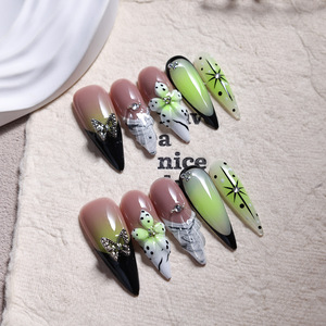 Betifnail – Nouveauté <span class=keywords><strong>Hiver</strong></span> : <span class=keywords><strong>Faux</strong></span> <span class=keywords><strong>Ongles</strong></span> 3D de Luxe, 10 Pièces/Ensemble, Qualité Supérieure, Prix de Gros - Product Image 5