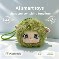 Poupée en peluche intelligente IA transfrontalière, interactive, apaisante, éducative, jouet compagnon, rembourrée en coton PP, sac OPP, cadeau pendentif