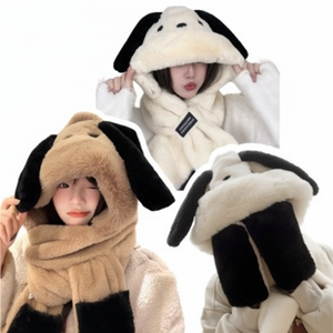 Piccolo cappello da cane invernale con tasca piccola 3 tipi di cappelli in un passamontagna al vapore/cappello di pelliccia - Product Image 1
