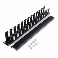 Chine 19 pouces 1U 2U plateau de gestionnaire de câbles en métal en plastique CAT6/5E gestion des câbles et accessoires